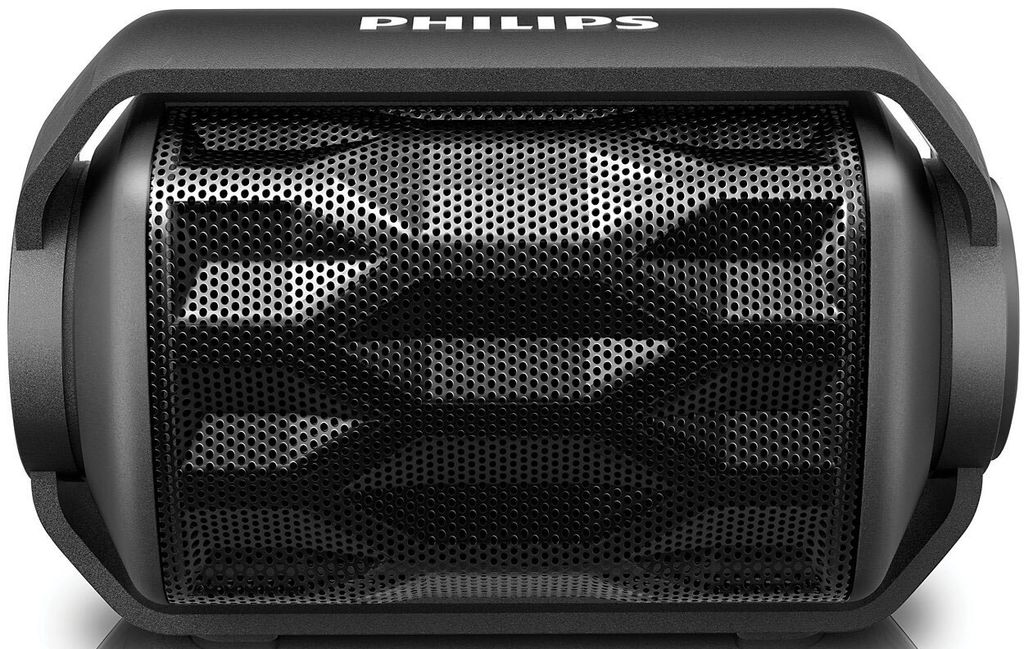 Philips BT2200R/00 kabelloser Bluetooth Lautsprecher (5 Std , wasserfest, Rot 9