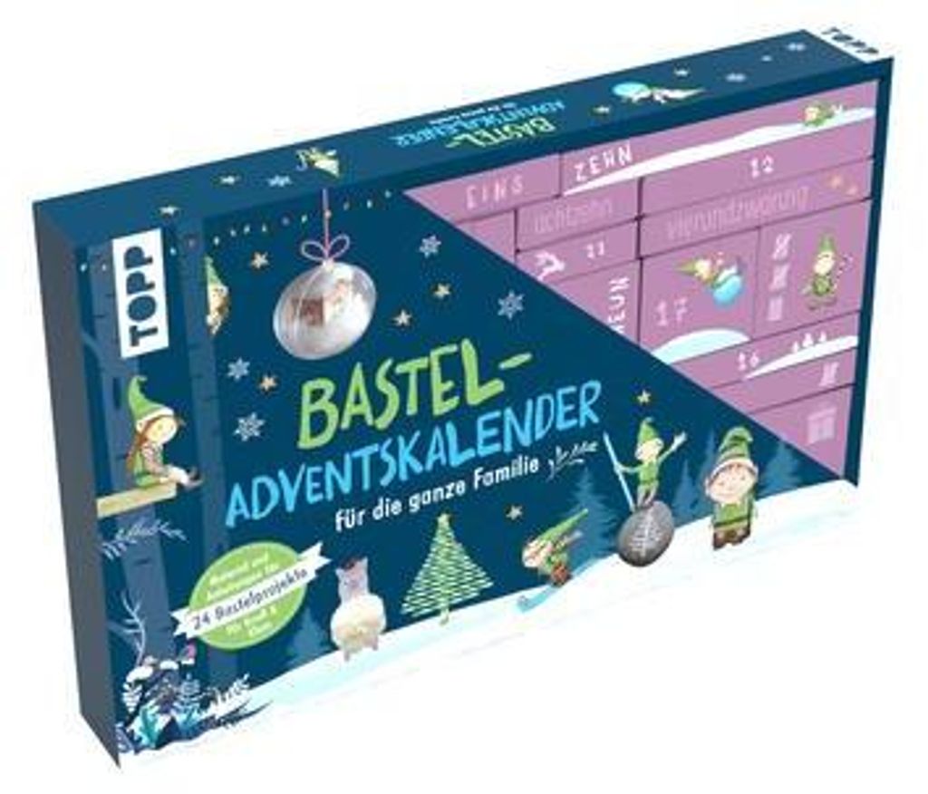 Rodinný řemeslný adventní kalendář - 24 řemeslných projektů Obrázek produktu 