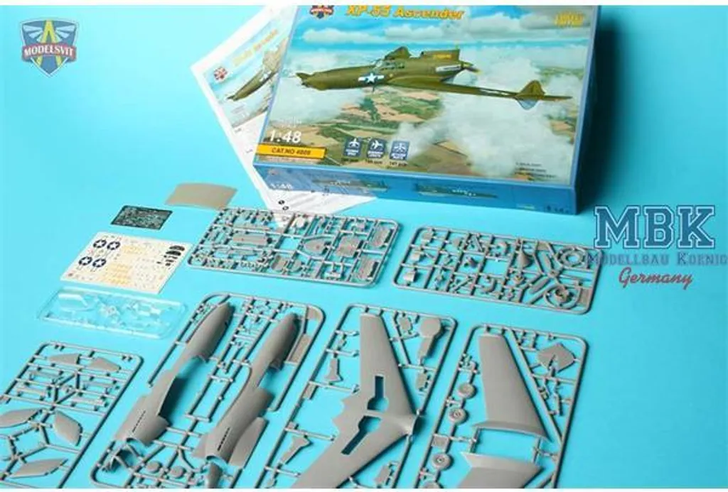 Construisez le Curtiss-Wright XP-55 Ascender Maquette Avion MSVIT4808 - 4