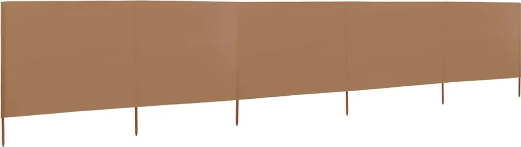 Paravento vidaXL 600x160 cm Taupe | Protezione Vento e Sguardi Esterni