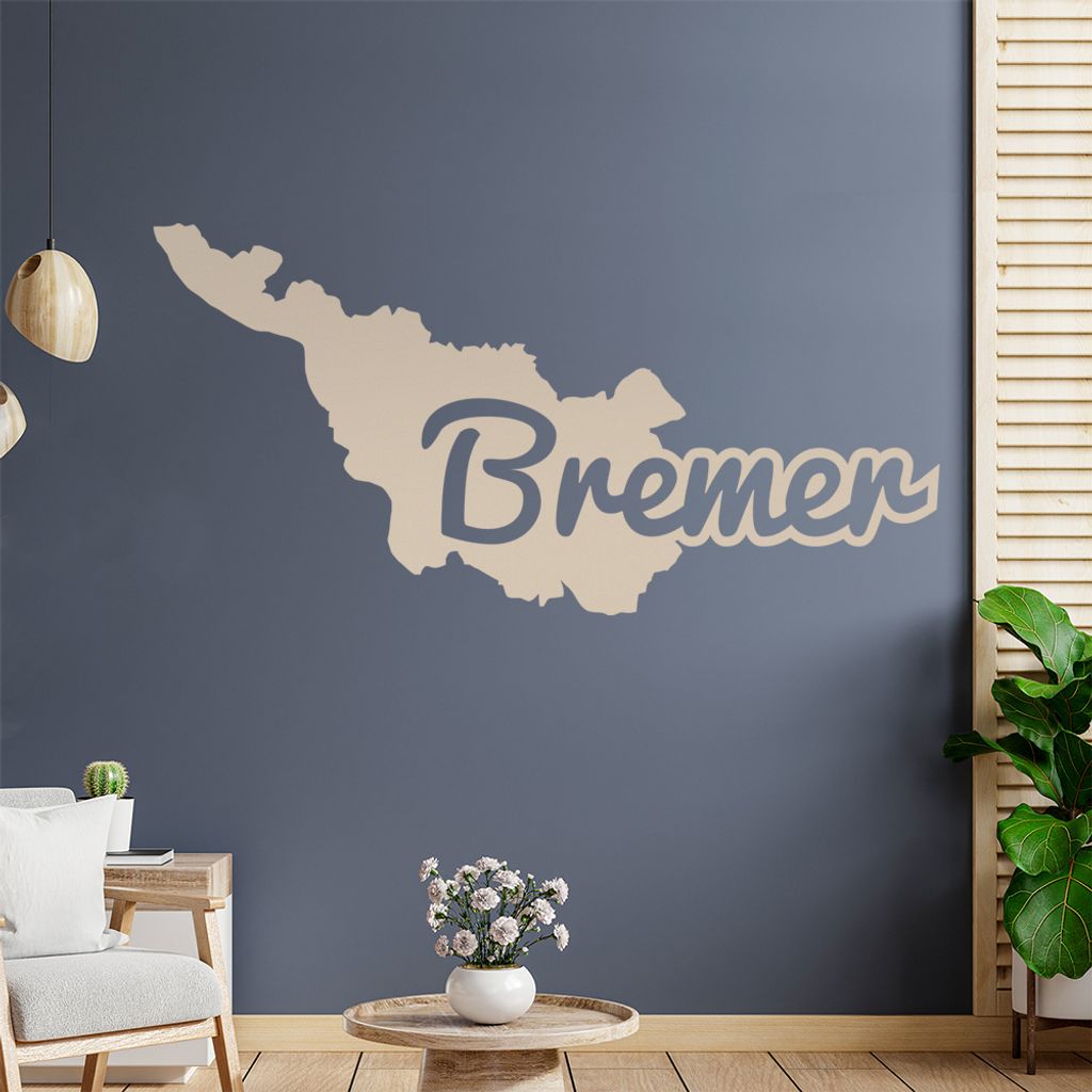 Bremen Bremer Herkunft Wandtattoo Wandaufkleber Wall Sticker - Dekoration, Küche, Wohnzimmer, Schlafzimmer, Badezimmer