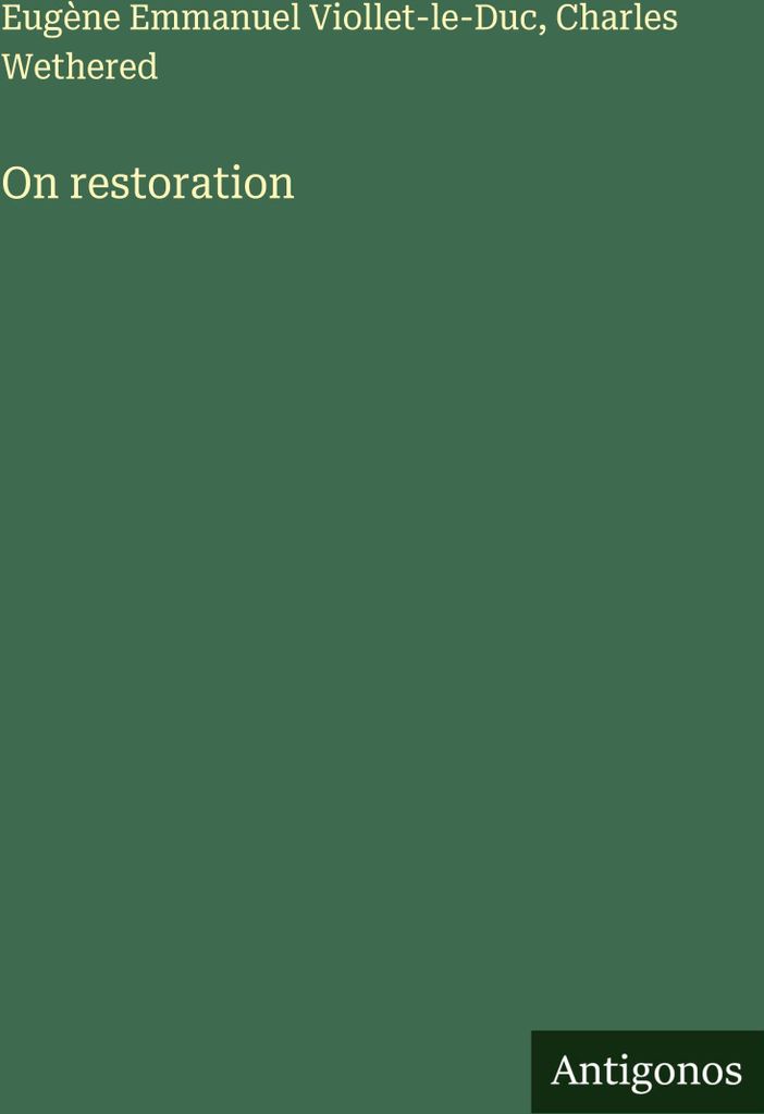 On restoration