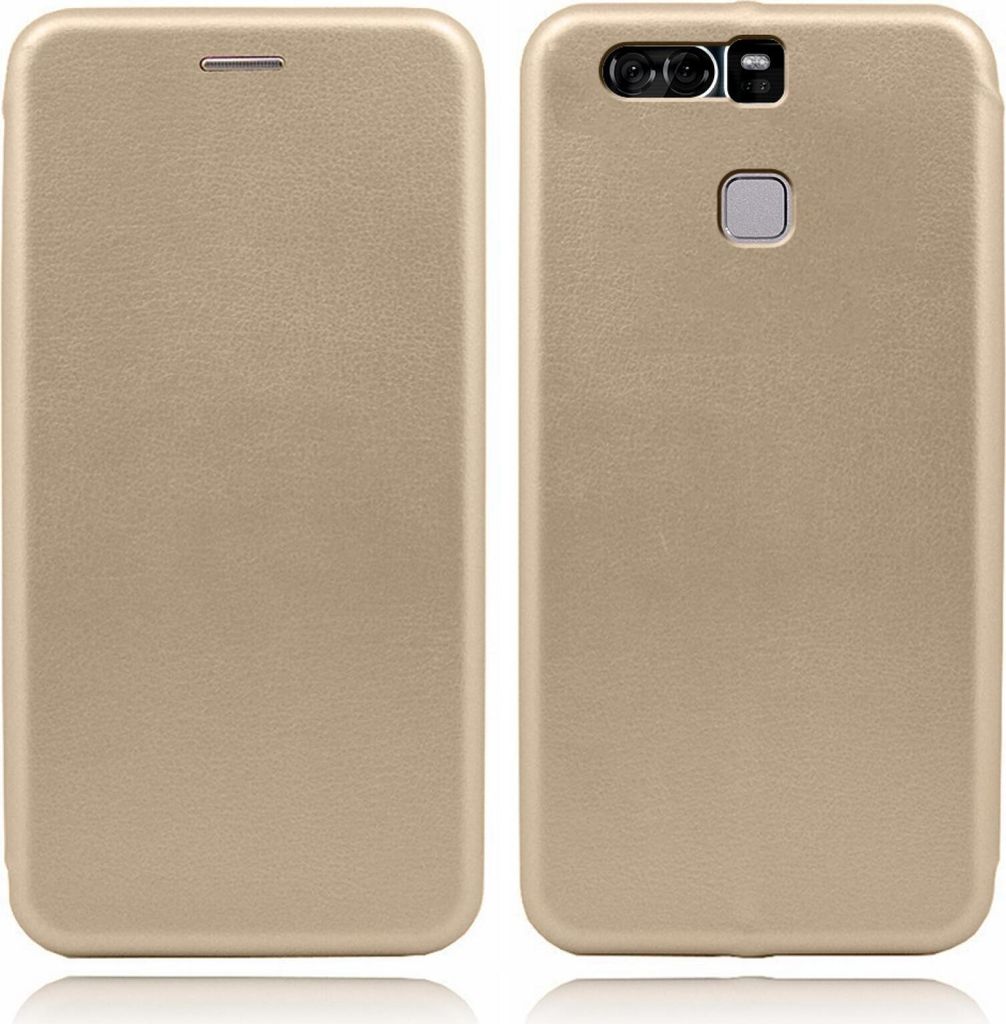 Handy Schutz Hülle für Huawei P9 Plus Handytasche mit Magnetdeckel Kartenfach und Standfunktion Klapphülle Gold