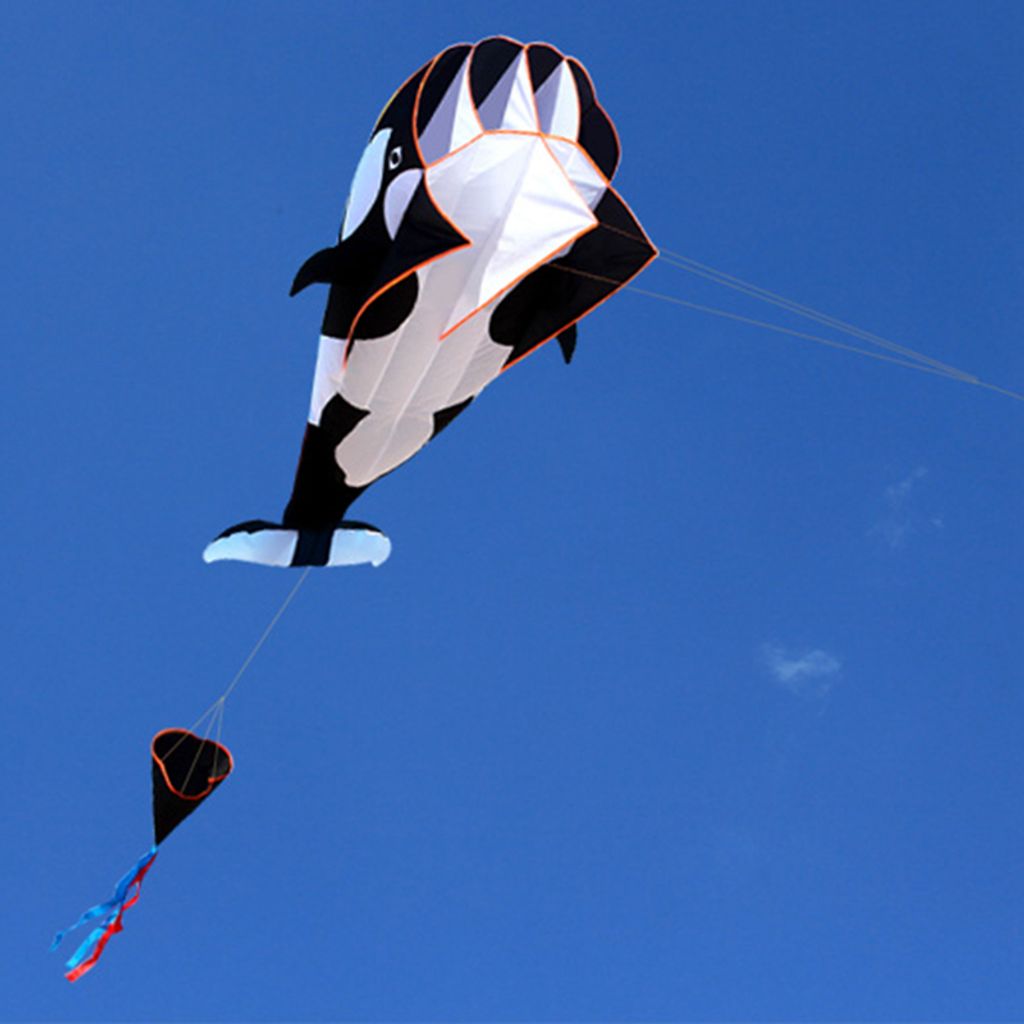 Drachen 200*100cm als Flugdrachen mit Drachenleine Flugspielzeug Drachenfliege 