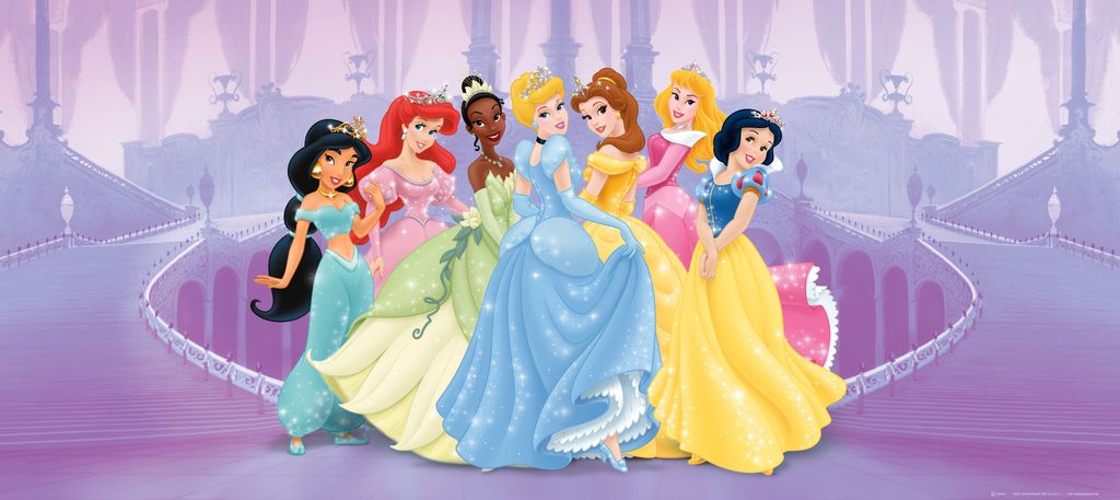 Disney Poster Prinzessinnen Lila - 600866 - 202 x 90 cm