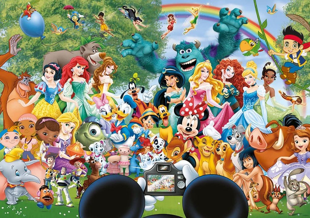 Puzzle Educa - Báječný svět Disney II, 1000 dílků, včetně Obrázek produktu 