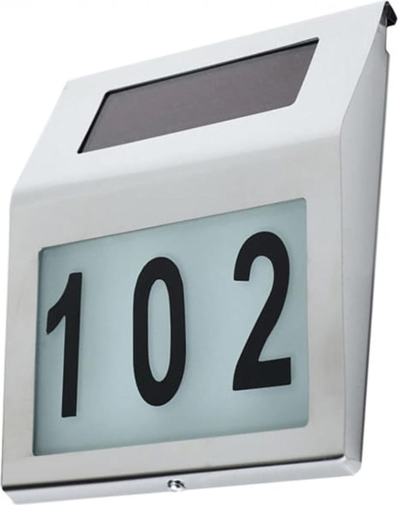 Avatar Controls Solar Hausnummer Mit 22 LEDs - 3 Beleuchtungsmodi Für Klare Adressen