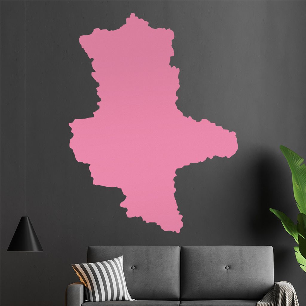 KIWISTAR Bundesland Sachsen-Anhalt - Magdeburg Bauhaus Dessau Wandtattoo in 6 Größen - Wandaufkleber Wall Sticker - Dekoration, Küche, Wohnzimme...