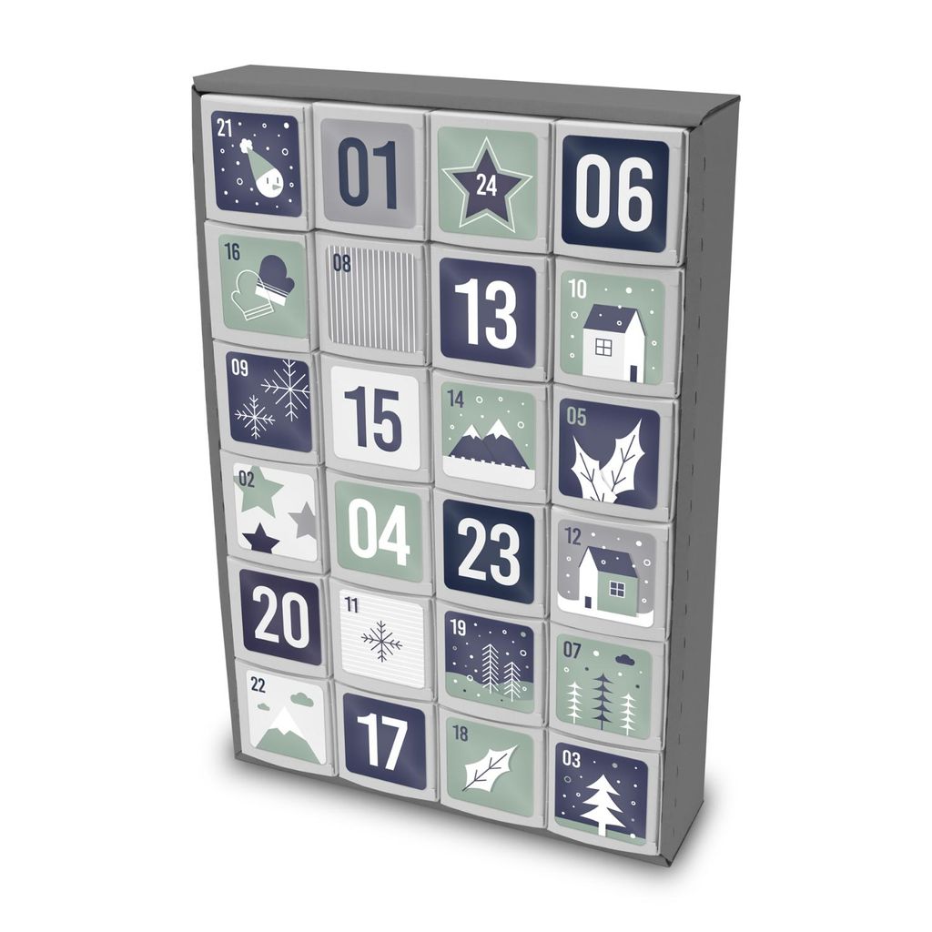 itenga SET Adventskalender zum Füllen Würfel 5cm (außen Produktbild 