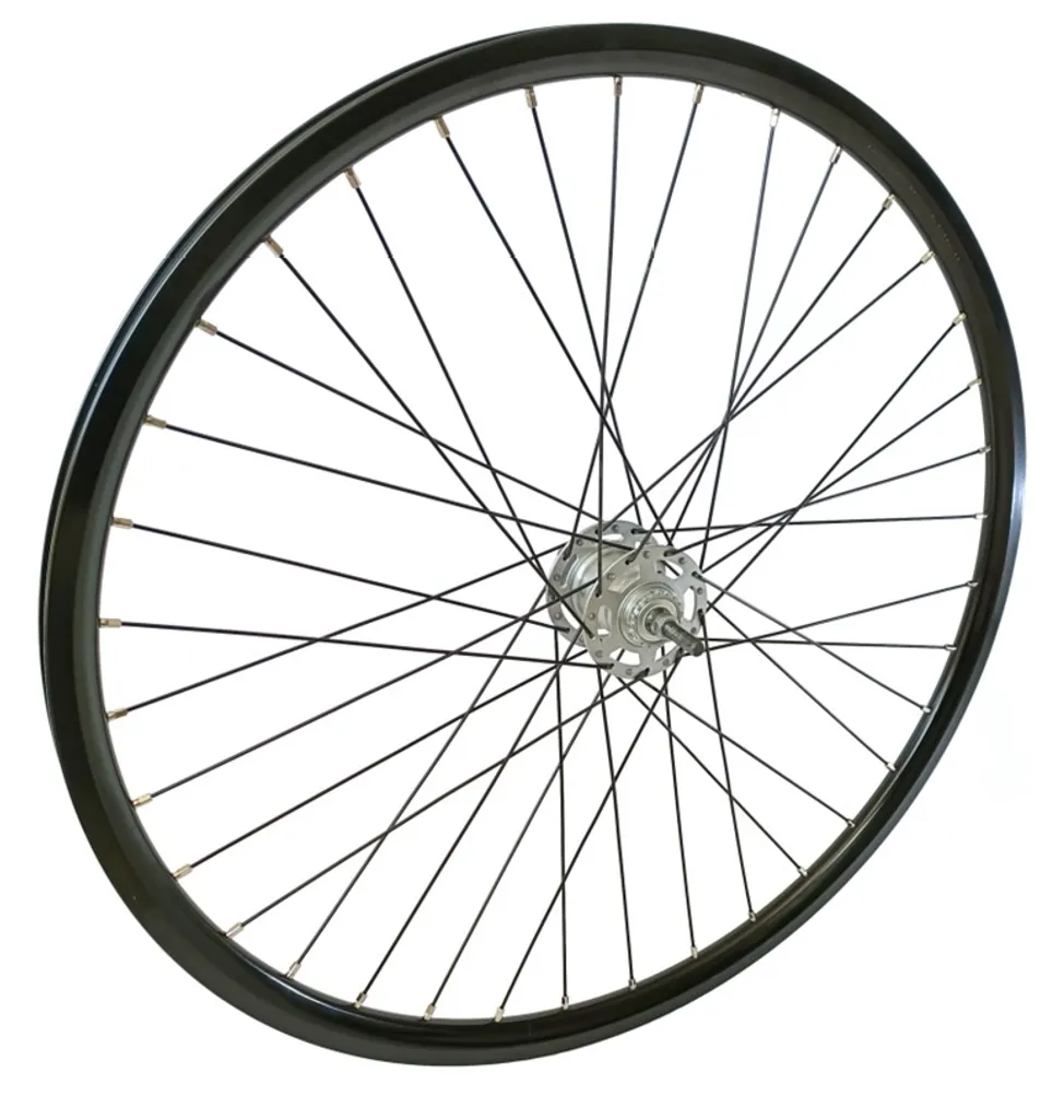 Roue de vélo arrière 28 pouces Freeway en aluminium noir et freinage