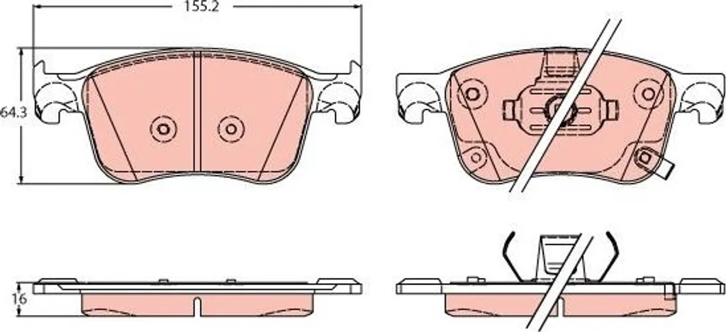 Plateaux de frein Ford Focus Mk4 2018+ acier traité anticorrosion 1.0-2.3