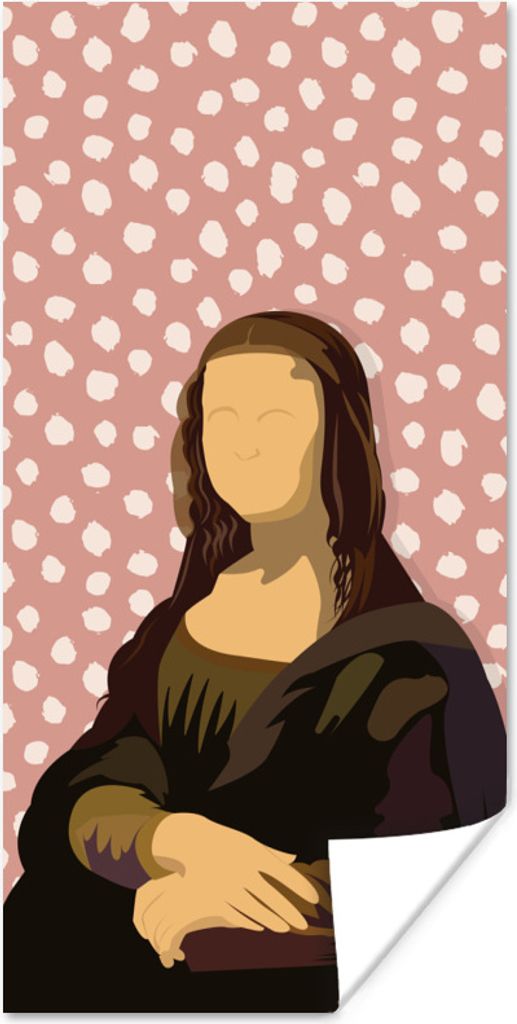MuchoWow Poster Leonardo da Vinci - Alte Meister - Punkte - Vintage 60x120 cm - Wandschmuck