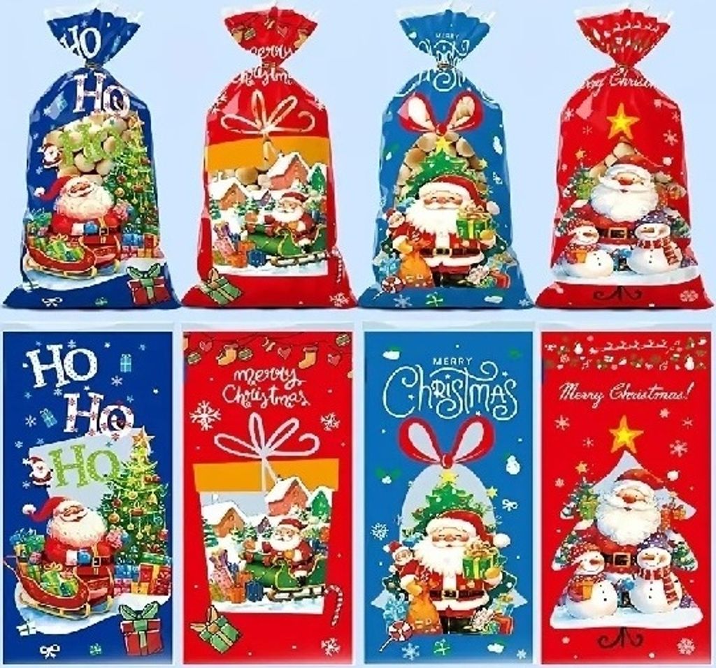 GKA 10 Stück XL Weihnachten Advent Cellophantüten G3 Produktbild 