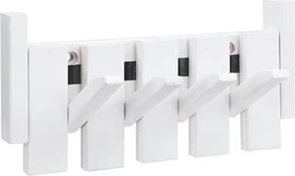 Home Deluxe Wieszak PORTE - 32 x 3,5 x 15 cm, biały | Zdjęcie produktu 