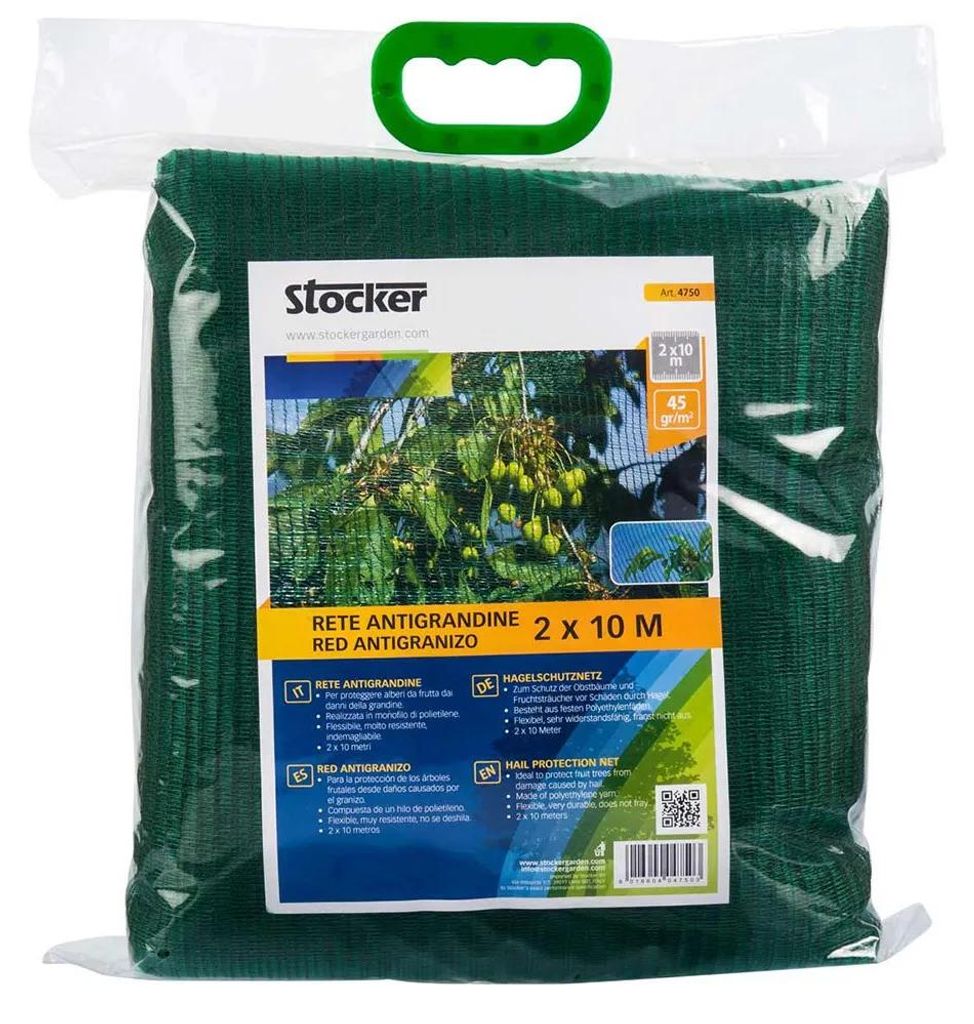 Stocker 4754 Hagelschutznetz 4x10 M Grün  Grün One Size Produktbild 