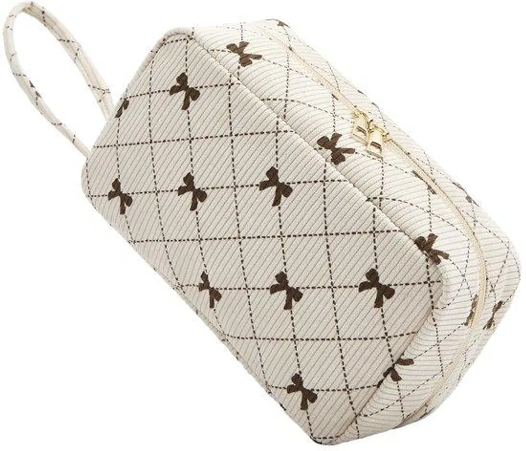 Grande trousse à maquillage velours pour femme : l'accessoire de voyage