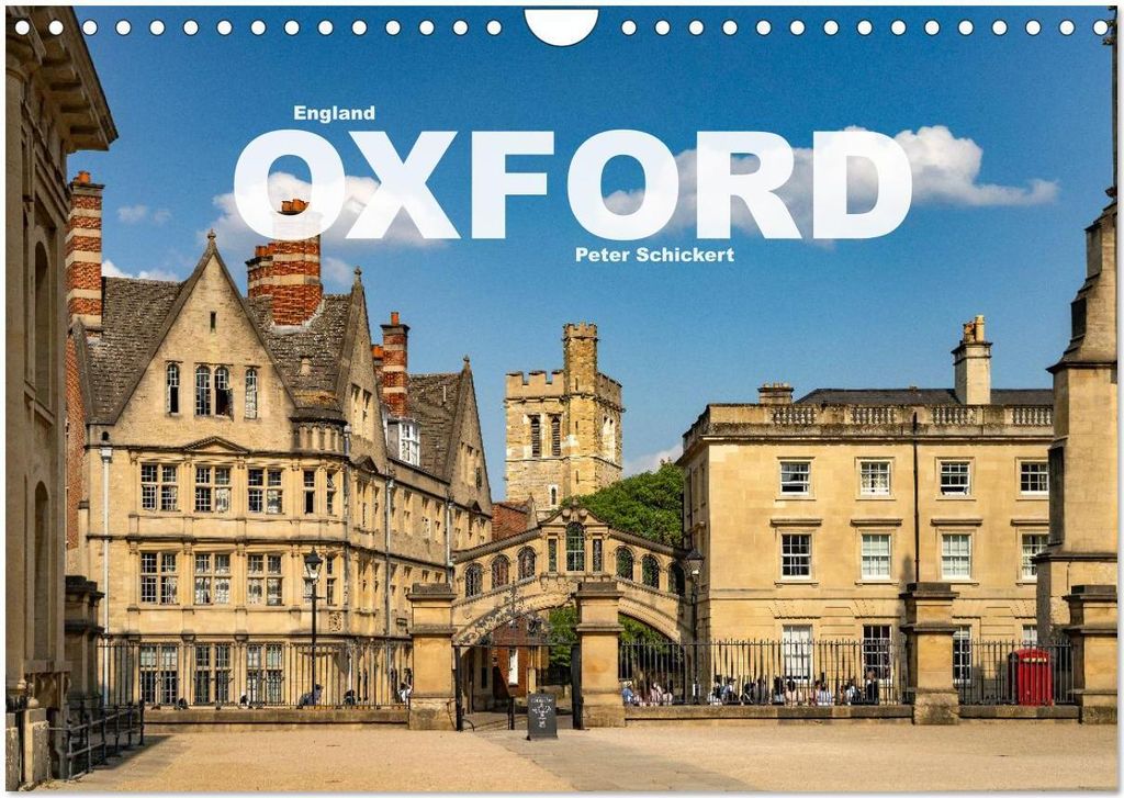 England - Oxford (Wandkalender 2026 DIN A4 quer), CALVENDO Monatskalender