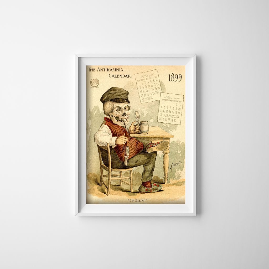 Poster - Canvas - Leinwand - 42 cm x 59,4 cm - Kalender Antikamnia