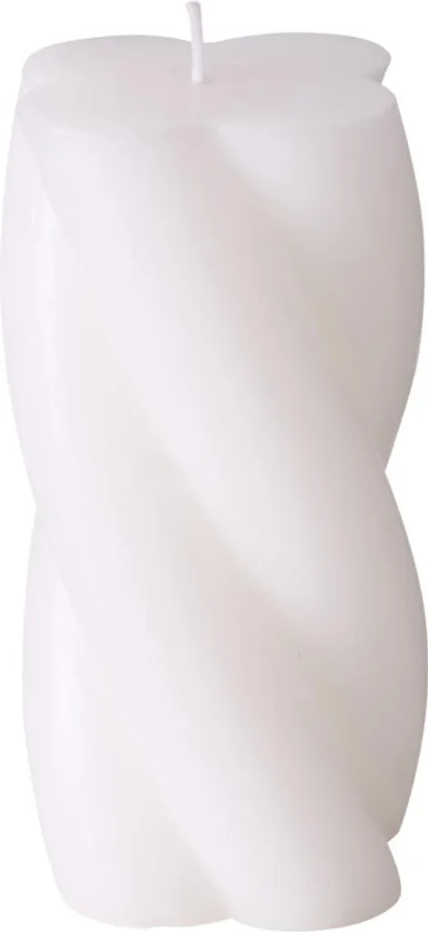 Bougie décorative Twist 14 cm - Bougie torsadée artisanale pour maison