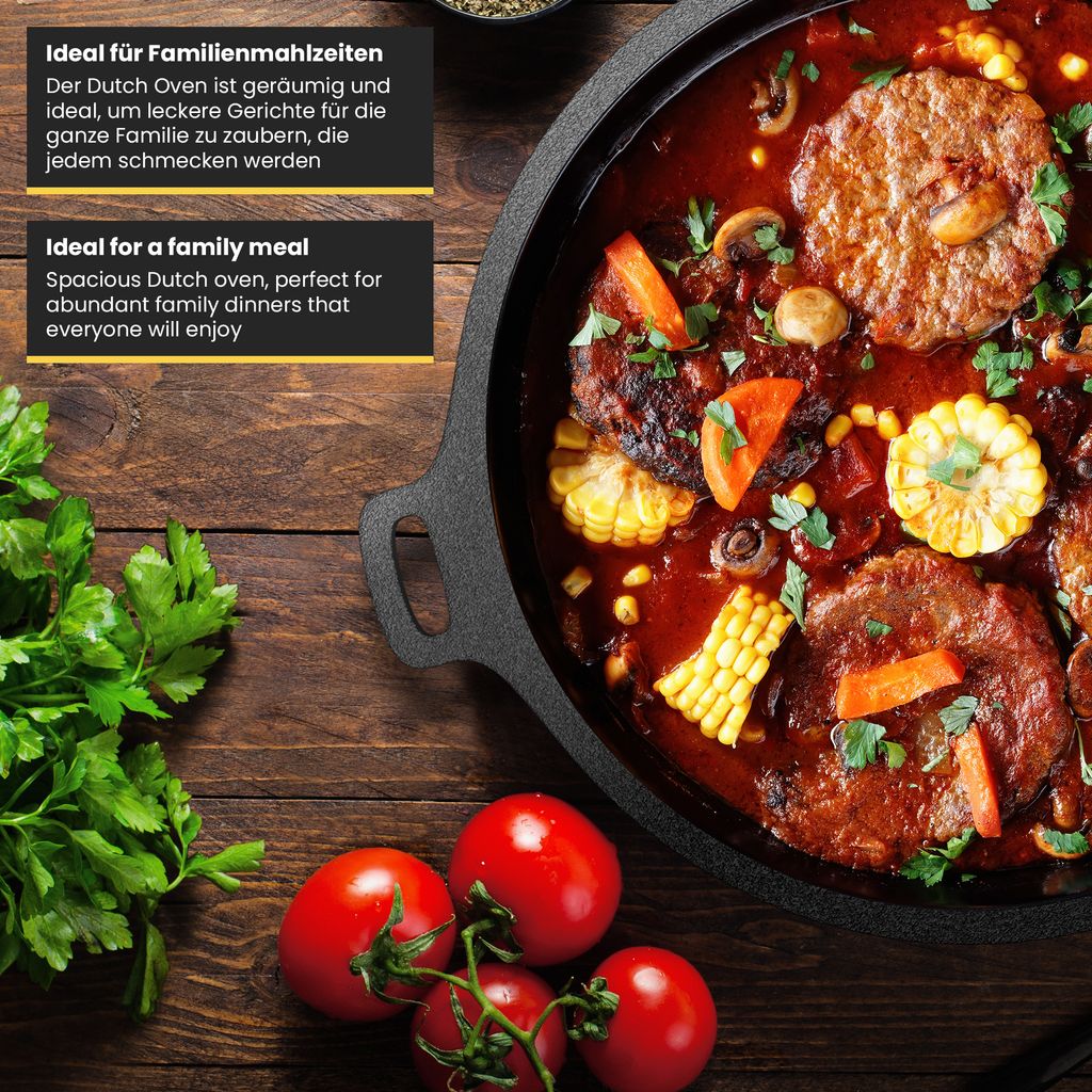 broil-master® Dutch Oven - 7 Liter, Set, mit Füßen, Produktbild 5