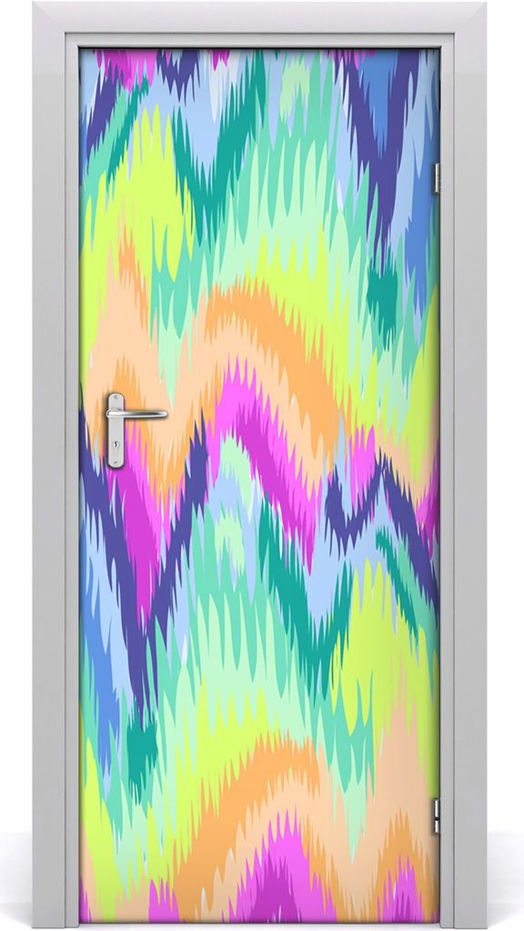 Tulup Türaufkleber 85x205 cm Dekorative Aufkleber Selbstklebend Wasserdichte Tapete Abnehmbar Schlafzimmer Wohnzimmer Wohnkultur - Regenbogen Hint...
