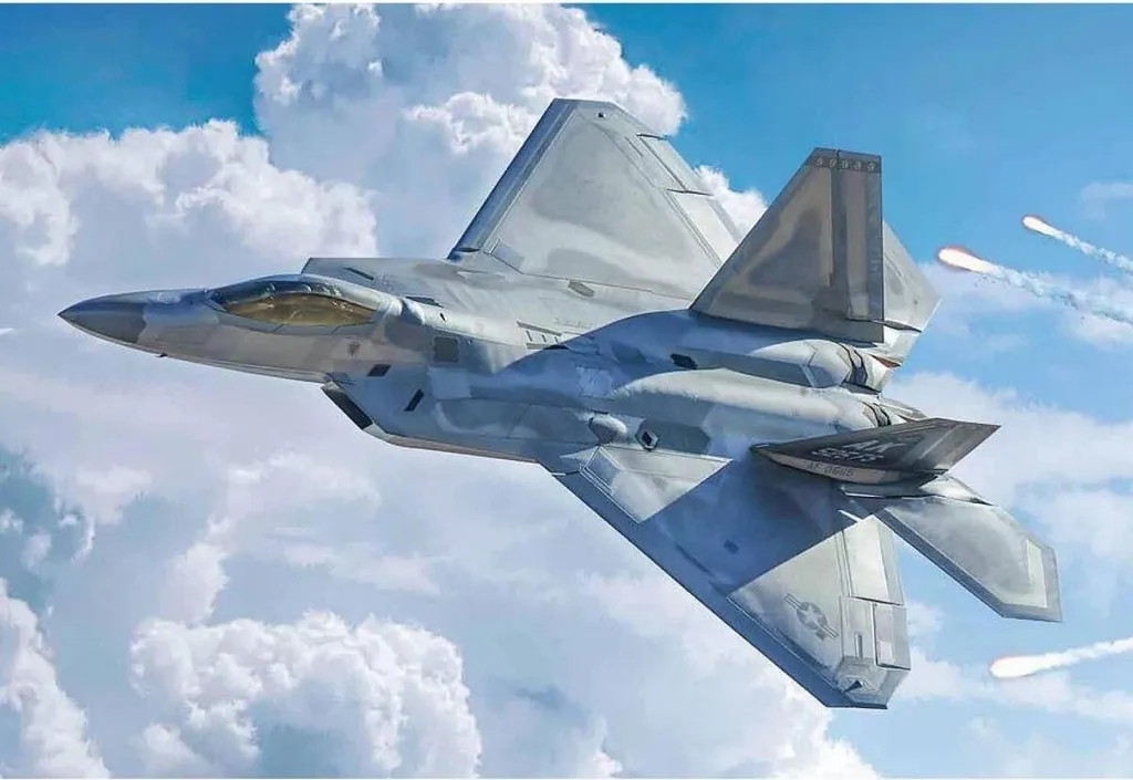 F-22A Raptor Maquette 1:48 Haute Précision - Kit Modélisme Avion de Combat