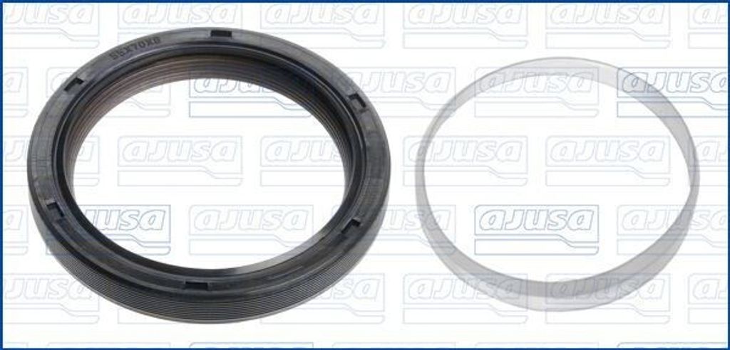 AJUSA 15088800 Kurbelwellensimmering für VW Touareg (7LA, 7L6, 7L7) Stirnseitig
