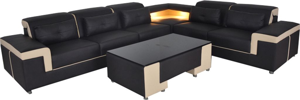 Ecke Leder Modern XXL Couch Wohnlandschaft Couchen Sofas Sofa L Form B2021 Tisch