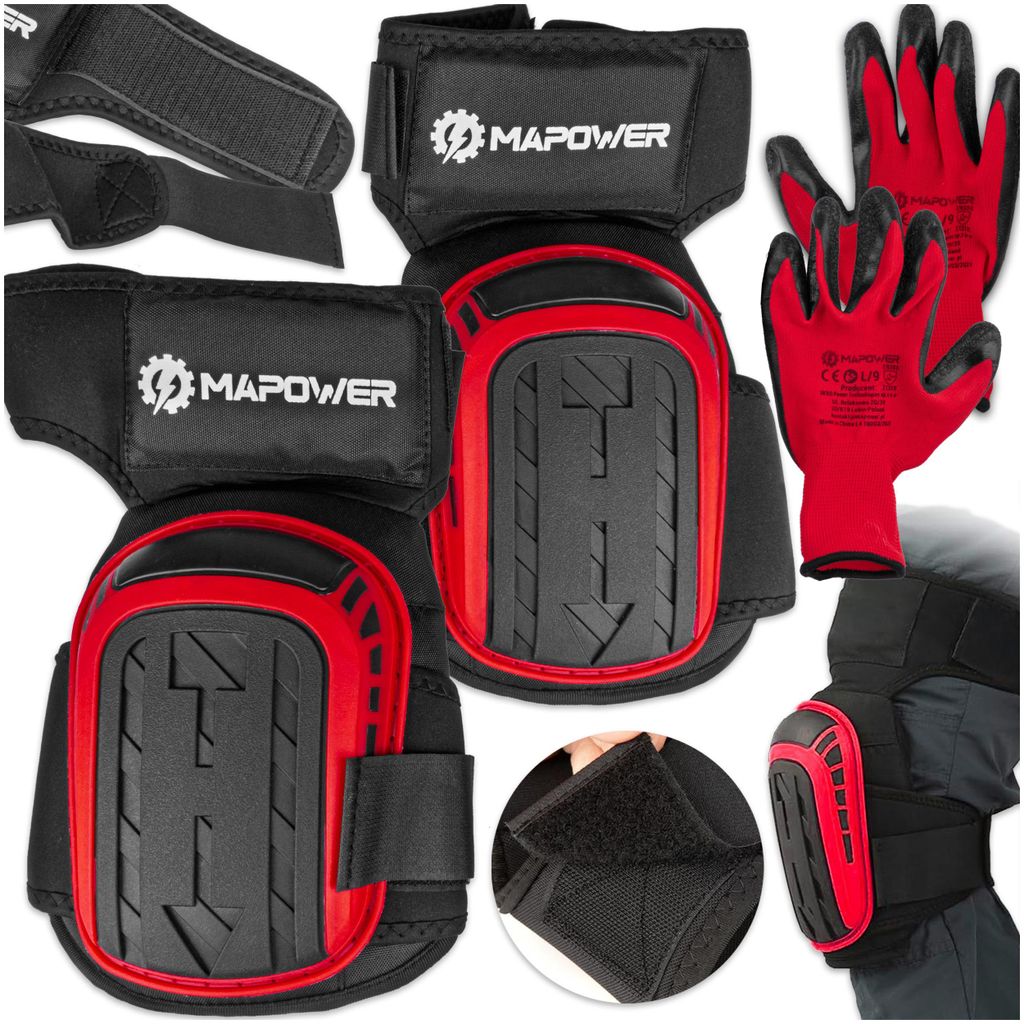 MAPOWER Gel-Knieschoner MPKP01 – für Garten- und Bauarbeiten