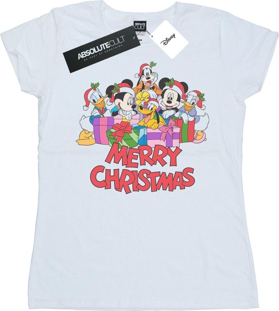 Disney - "Mickey Mouse and Friends" T-Shirt für Damen BI32782 (M) (Weiß)