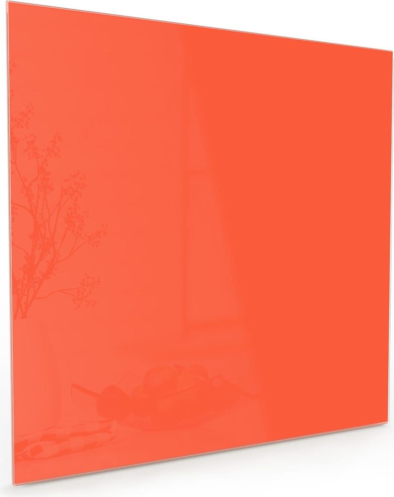 Küchenrückwand Spritzschutz Glas mit Motiv Rot-Oranger Hintergrund 40 x 40 cm