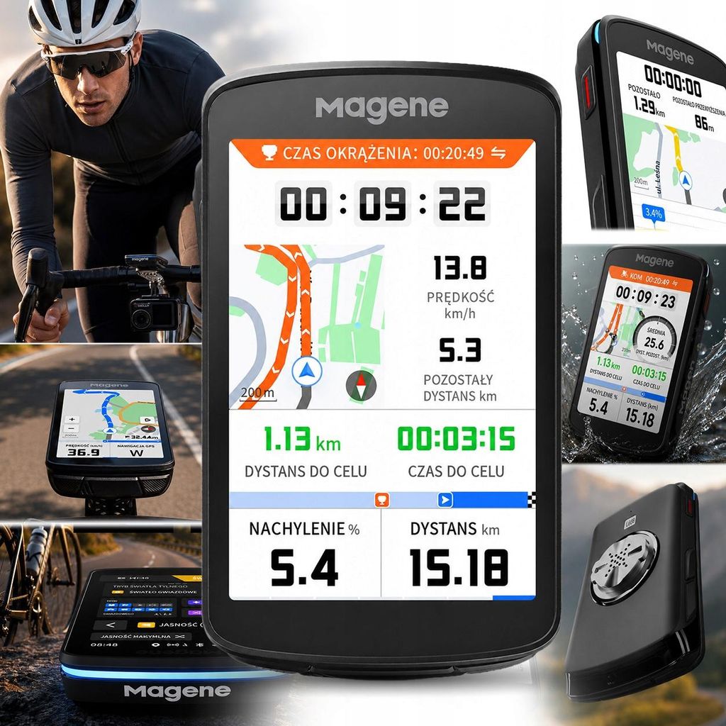 Compteur de vélo connecté GPS et Bluetooth ANT+ MAGENE C706 Image du produit 