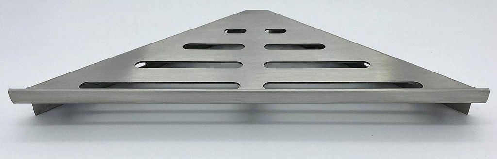 - V4A Edelstahl - Duschablage, Duschregal (Gebürstet, 29 cm)