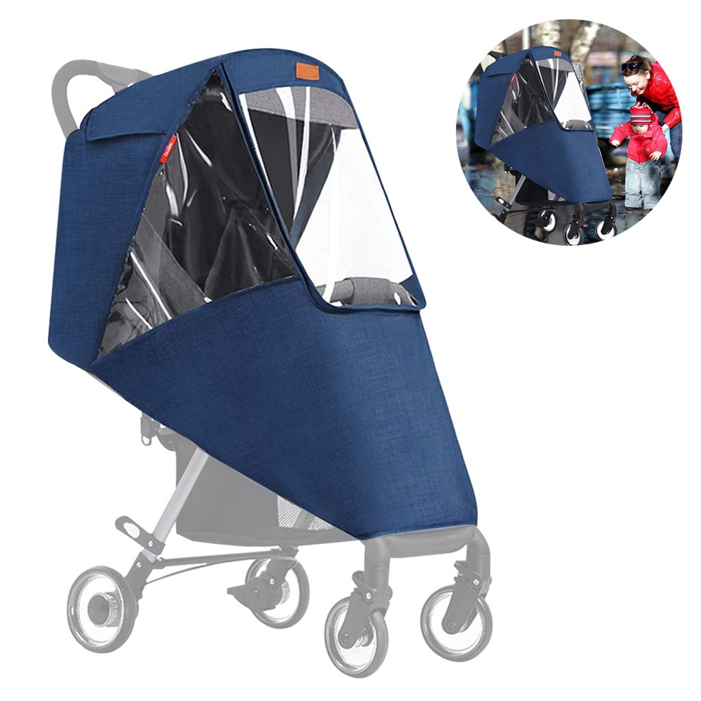 Universal Regenschutz für Kinderwagen wasserdicht und winddicht EVA Windschutz für Baby Pet Kinderwagen Kinderwagen Windschutz für Regen und Wind