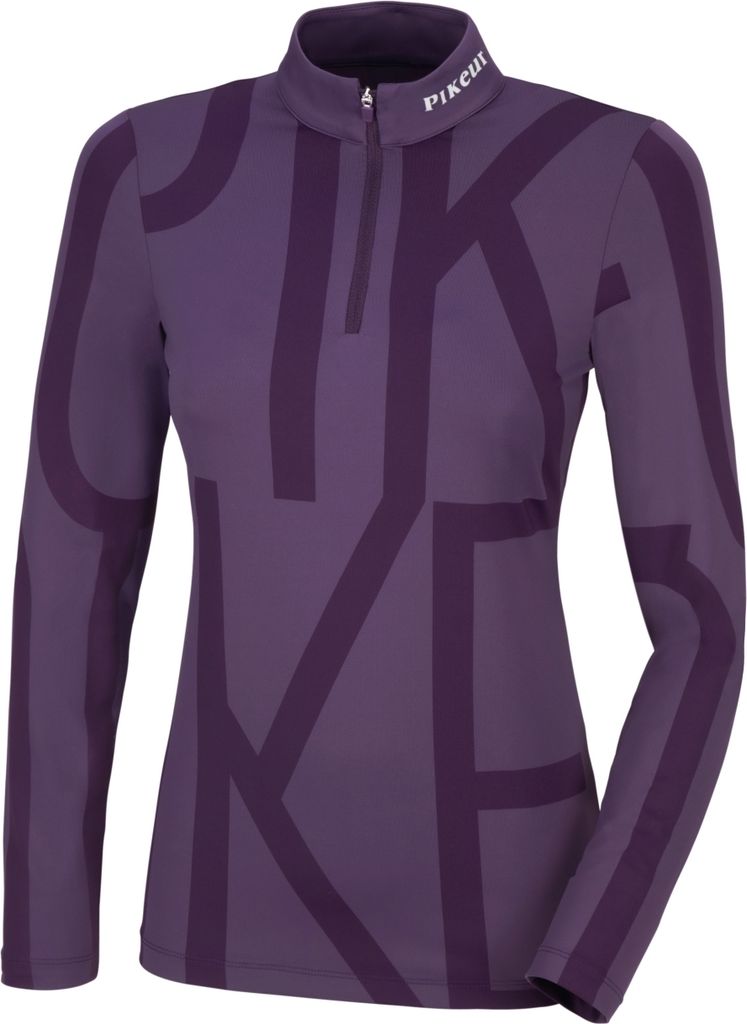 Pikeur Print Shirt, Damenshirt, Langarmshirt Größe - 38 Farbe - blueberry