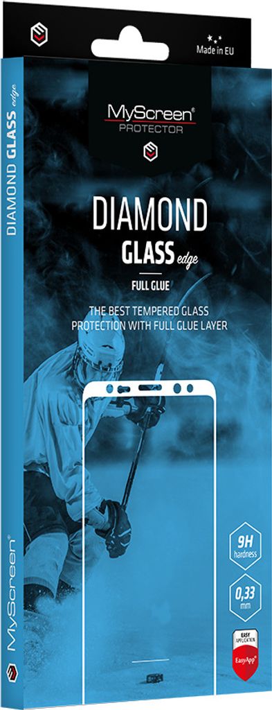 MyScreen Diamond Glass Edge FG Oppo A36/A76 schwarz/schwarz Vollverklebung gehärtetes Glas