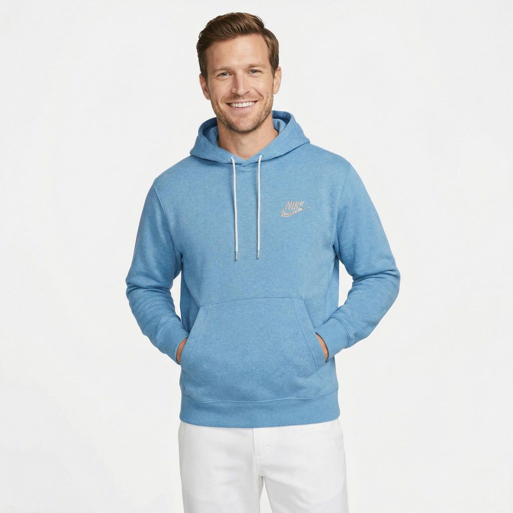 Nike M Nsw Revival Flc Po Hoodie C Dutch Blue/White Xl