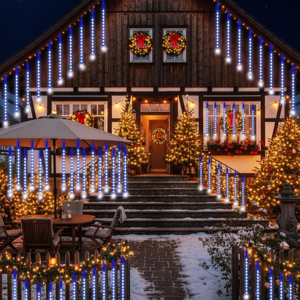 Weihnachtsbeleuchtung Außen IP65 LED Schneeflocken-Projektor Licht – IP65 Wasserdicht, 180° Drehbar, Für Innen & Außen – Realistischer Schneefall-Effekt Für Weihnachten, Hochzeiten & Winterdeko