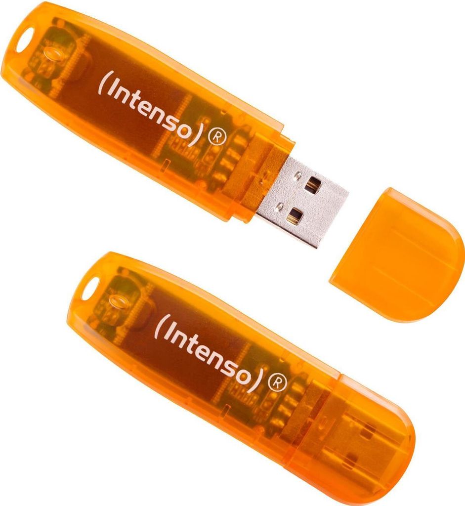 Intenso Rainbow Line 64GB Orange 2er unità flash USB USB Immagine del prodotto 