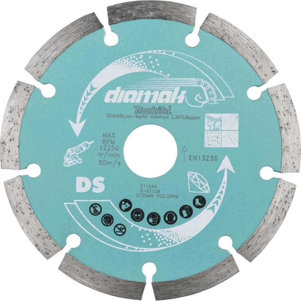 Makita Diamak 125 mm 1 ks ( D-61139 ) Diamantový řezný Obrázek produktu 