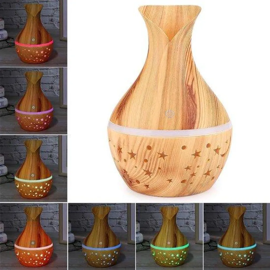 Purificateur d'air et diffuseur d'huiles essentielles avec LED 500ml