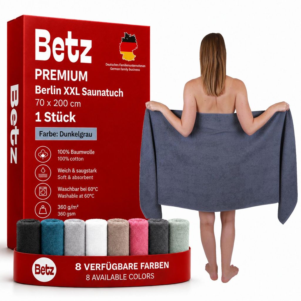 Serviette de sauna Betz XXL 70 x 200 cm BERLIN  Serviette Image du produit 