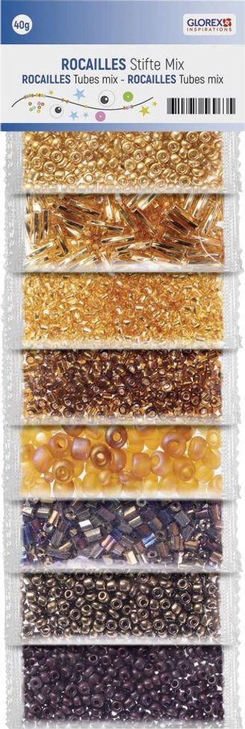 Glorex Rocailles/Stifte brauntöne mix Produktbild 