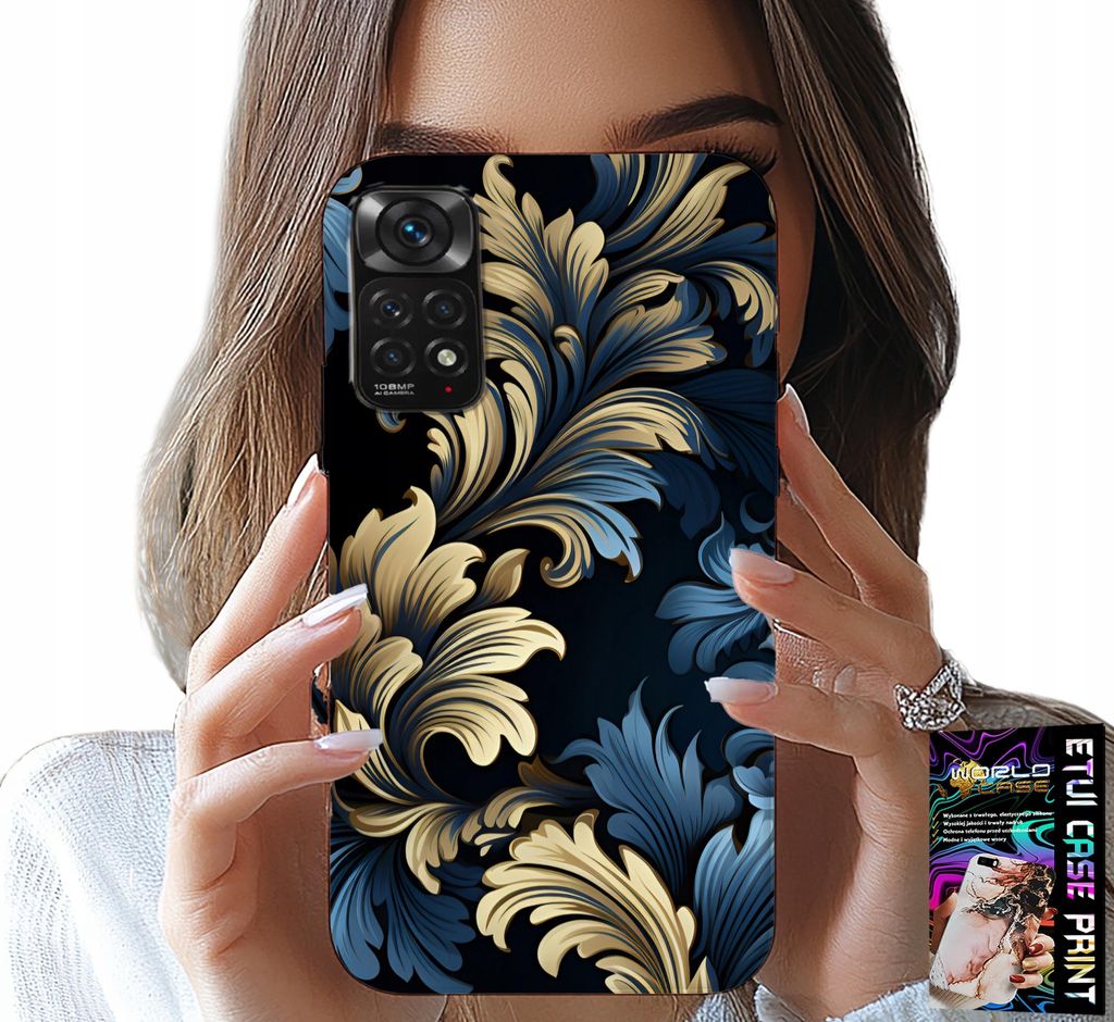 Etui Für Xiaomi Note 11 / 11S - Elegantes Gold Modische Designs Etui
