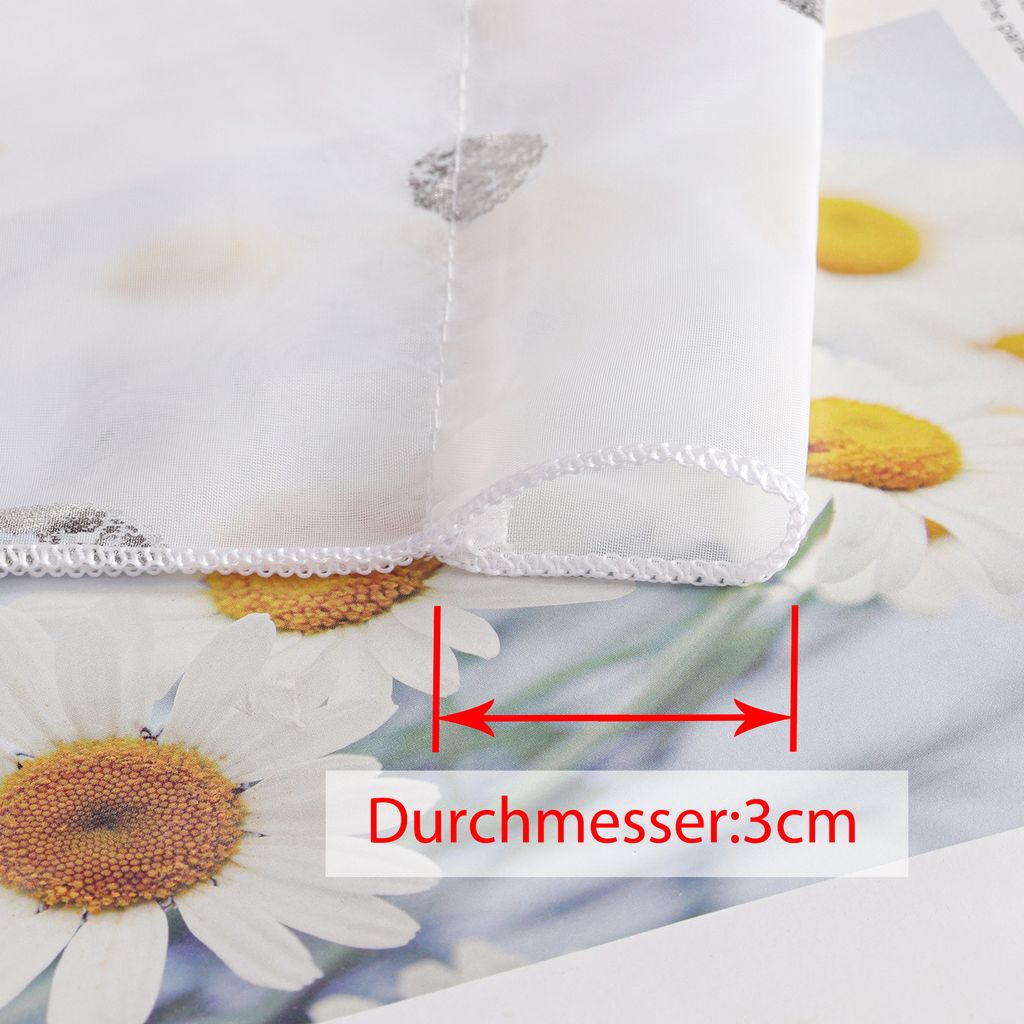 Scheibengardine Bistrogardine Stangendurchzug mit Glänz Produktbild 5