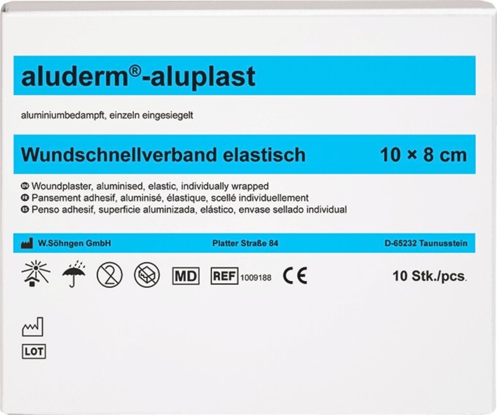 Wundpflaster aluderm-aluplast elastisch 1mx8cm Produktbild 