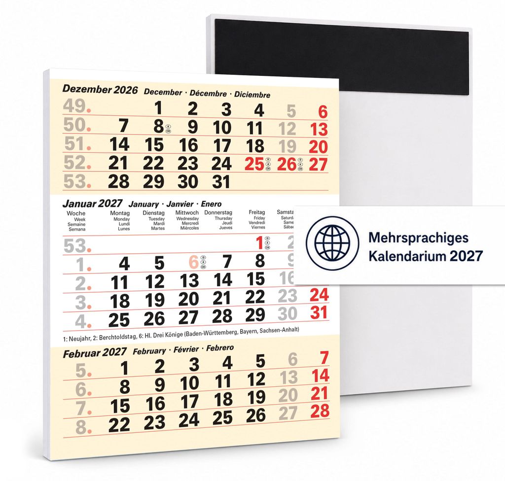Ersatz-Kalendarium 2027 magnetisch für Produktbild 