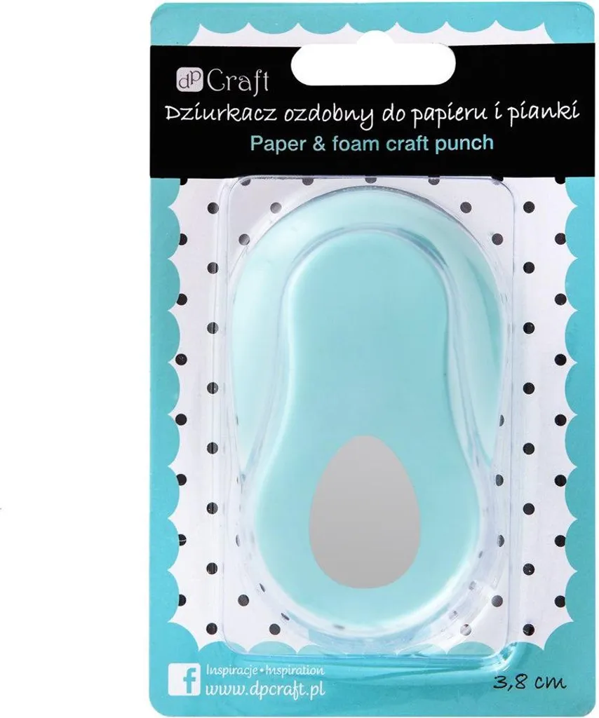 DpCraft Punzone 3,8cm Uovo - Taglierina di Precisione per Cartotecnica