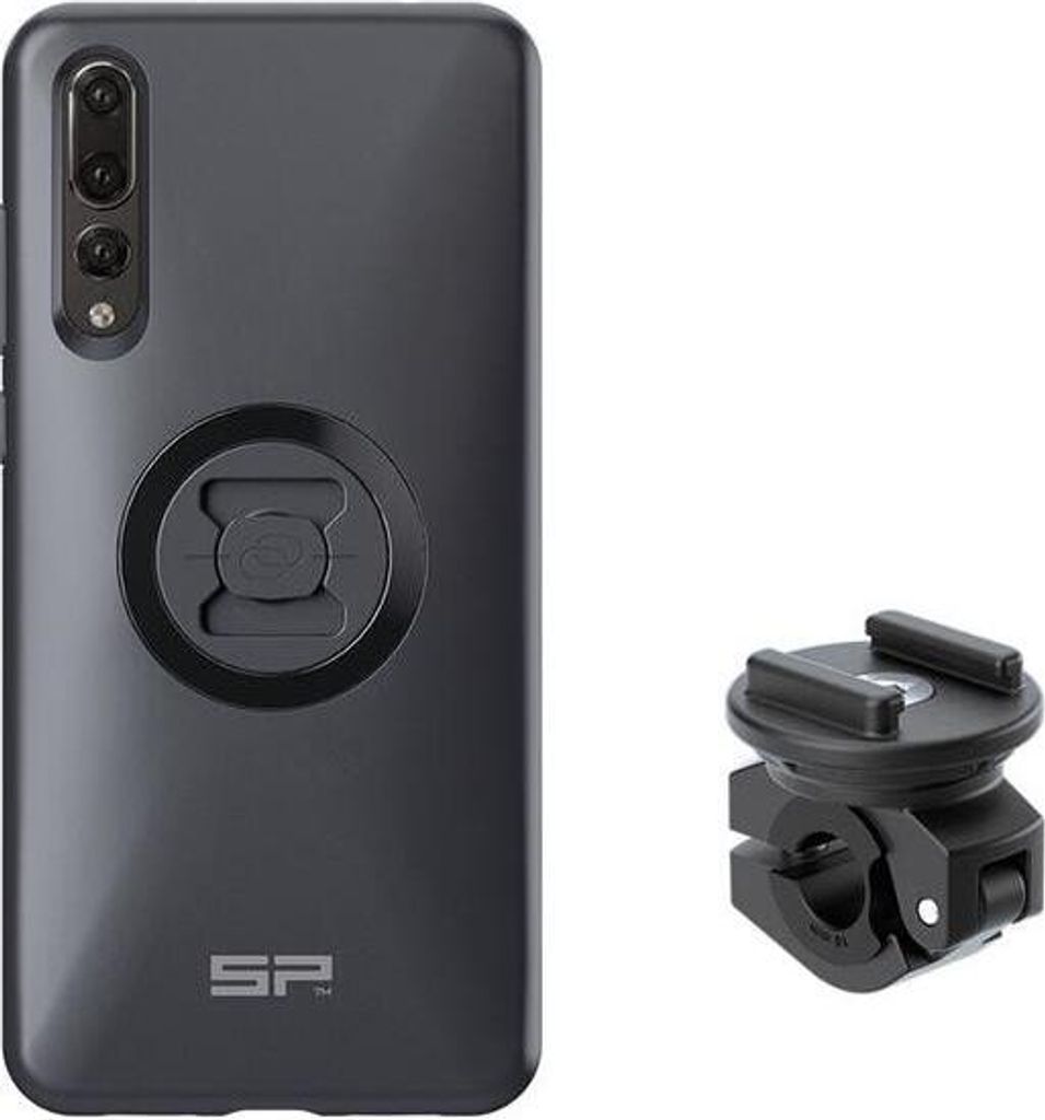 SP CONNECT Moto Bundle fixiert auf Mirror - Huawei P20 Pro