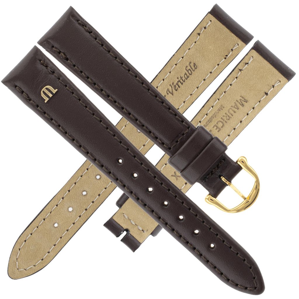 Maurice Lacroix Ersatzband Damen 15 mm Galant braun Schließe goldfarben